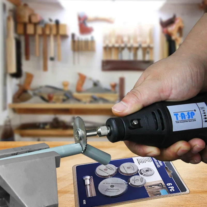 Набор лезвий для мини циркулярной пилы комплект из 6 скоростных режущих дисков