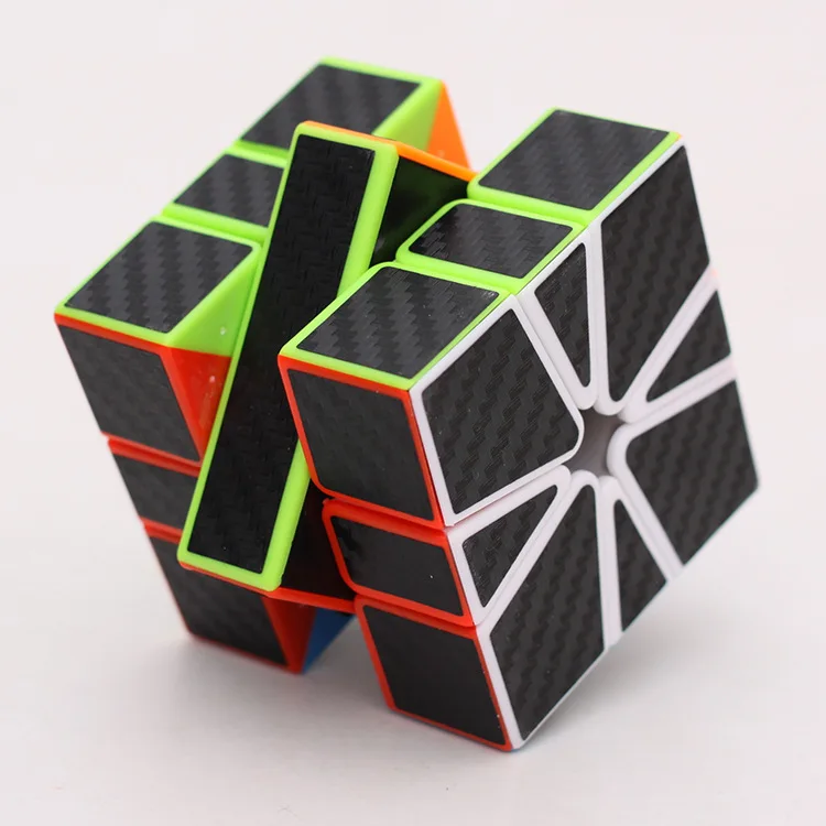 HelloCube Moyu Mofangjiaoshi Meilong SQ-1 Twist Magic Cube SQ1 Carbon Fiber stickers cube Square 1 Neo Educational | Игрушки и хобби