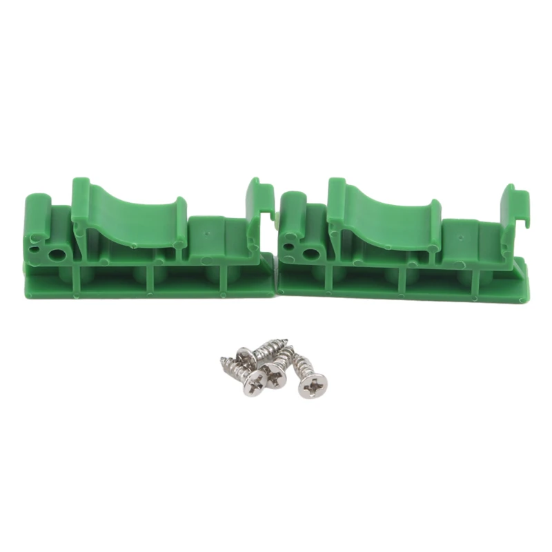 

1 Pair Green Rail Mounting Adapter Circuit Board Mounting Bracket Holder Bracket Clip Mounting Circuit Board