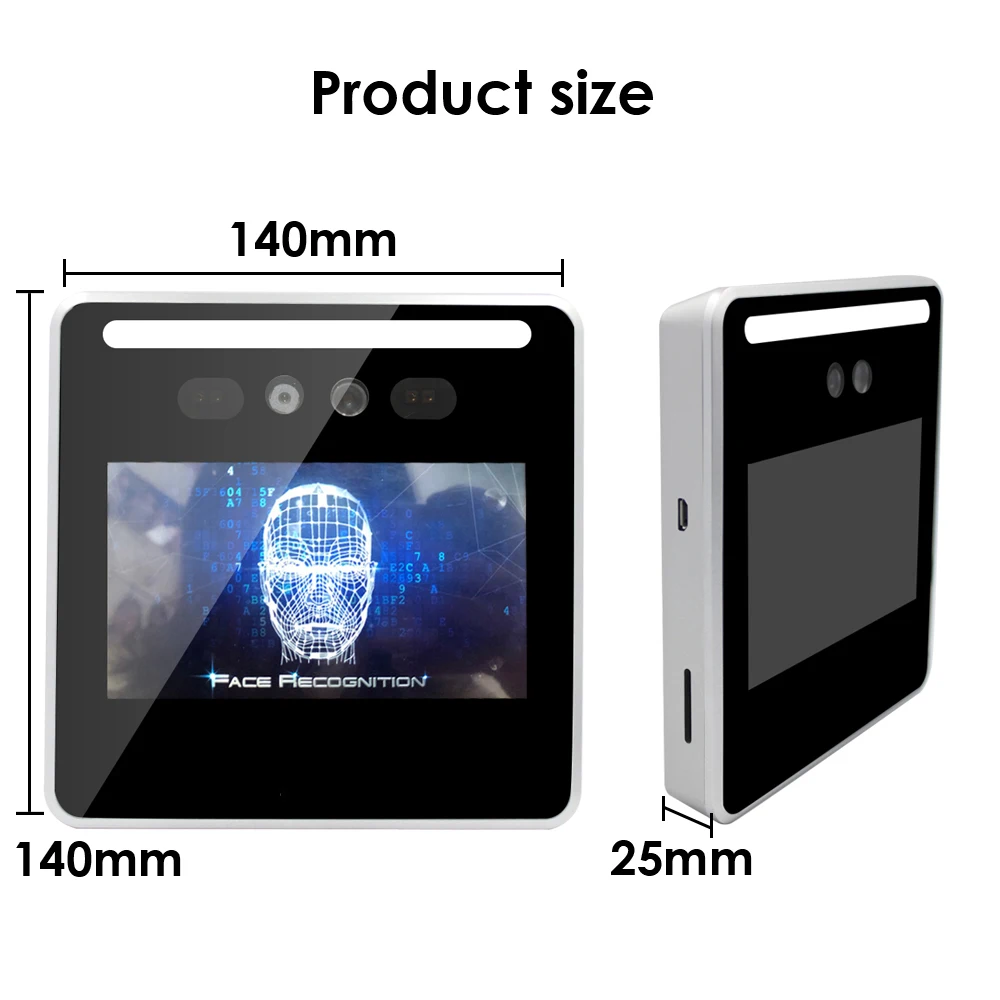 5 inch touchscreen usb face recognition door access control system face time attendance machine rfid belt tcpip free global shipping