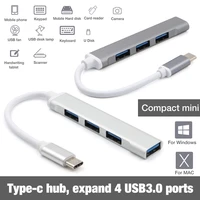 usb hub c hub adapter 6 in 1 usb c to usb 3 0 compatible with hdmi dock for macbook pro for nintendo switch usb c type c
