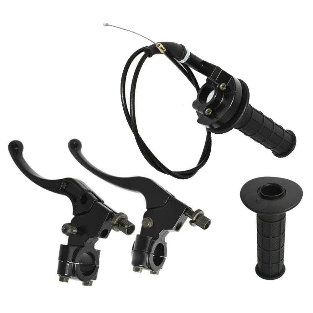 

7/8in Handlebar Grip Kit Cable Clutch Lever Brake Lever For Doodlebug Parts