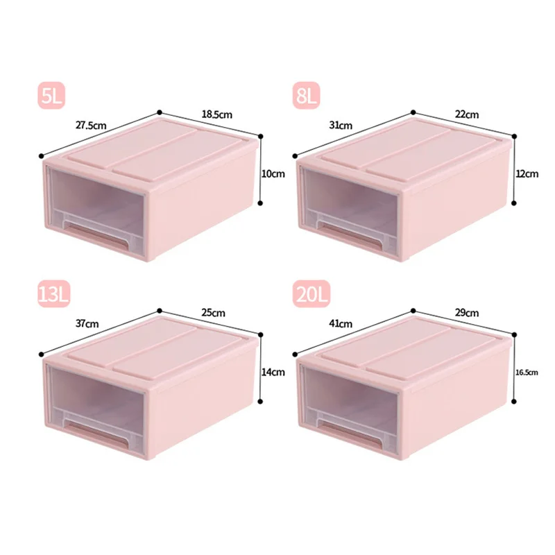 Drawer Type Clothes Storage Box Case Eco-Friendly Plastic Underwear Bra Socks Tie Organizer Thickened Home | Дом и сад
