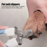 professional pet nail clippers dog cat stainless steel two color labor saving nail clippers convenient beauty cleaning supplies