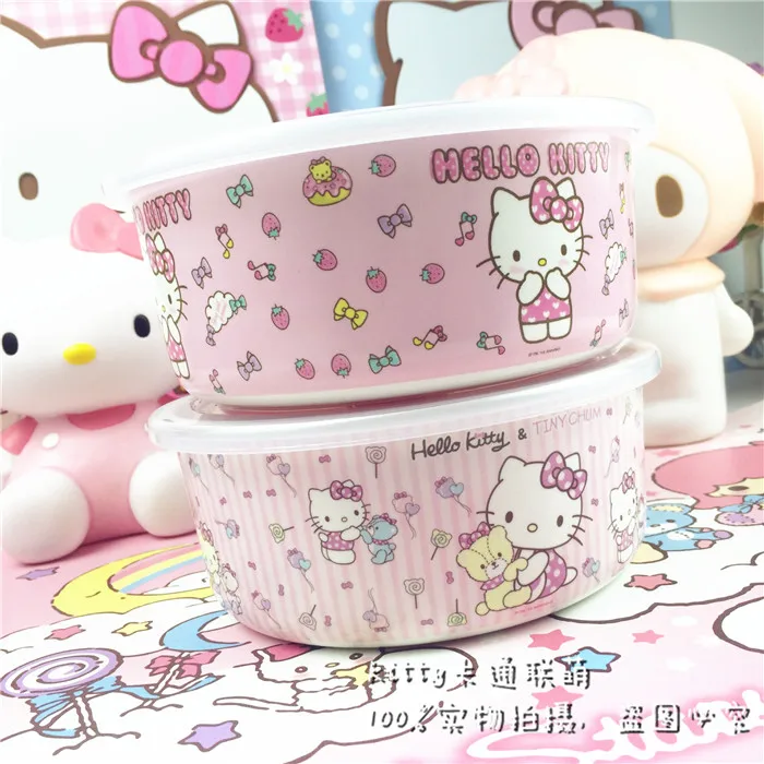 Контейнер для хранения Hellokitty сохраняющий свежесть герметичный контейнер с чашей