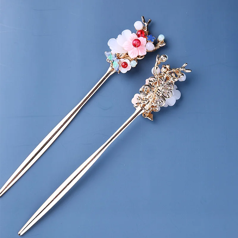 Женская заколка для волос ручной работы металлическая бабочка гребешки-заколки