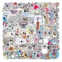 100pcs cute cartoons koala decal sticker diy luggage stationery water bottle notebook pegatina for girl kawaii animal sticker