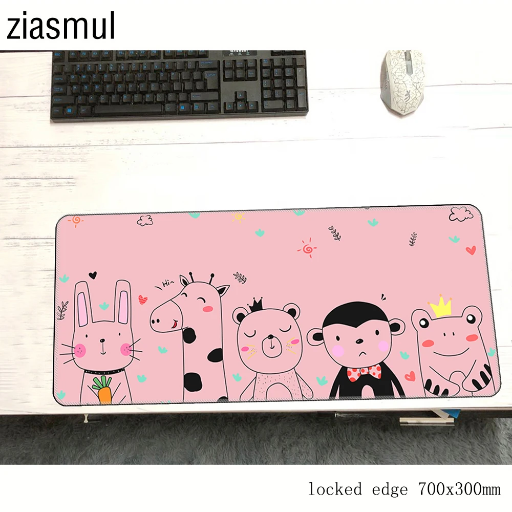 

Милый коврик для мыши с кроликом, 700x300x2 мм, игровой коврик для мыши, подставка для запястья, коврик для мыши для геймеров, esports, компьютерный с...