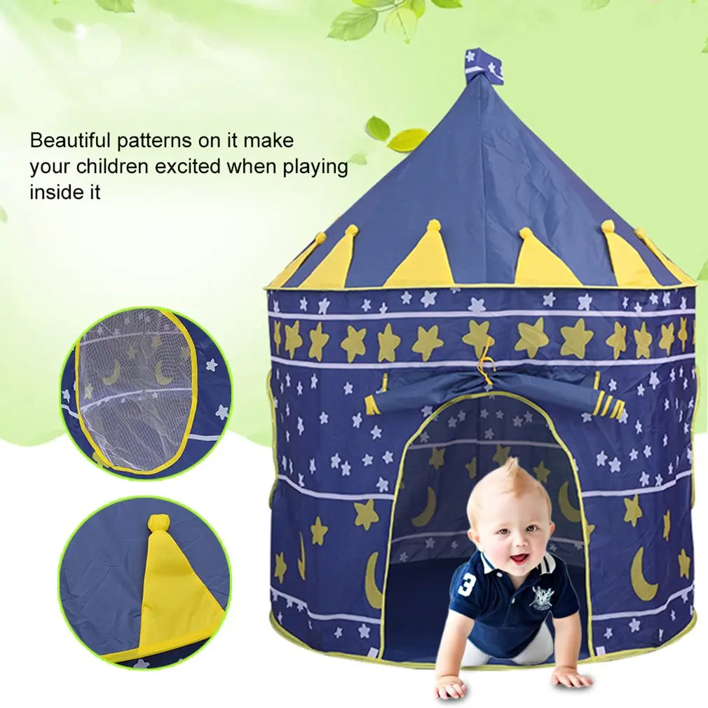 

Kids Beach Tent Large Size Foldable Moon And Stars Waterproof PopUp children Gaming Playing Toy Tent Outdoor Camping Sunshelter