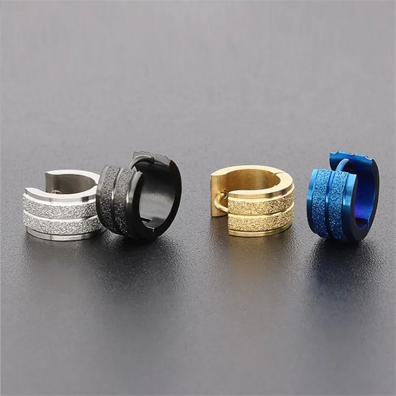 Серьги-кольца круглые большие, 7 Х9 мм