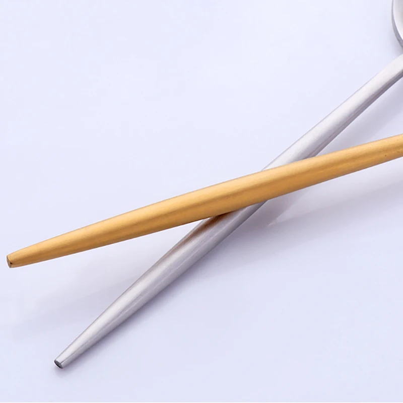 

2Pcs Stainless Steel Tea Spoon Round Colorful Coffee Scoops Dessert Ice Cream Tea Spoon Household Kitchen Tools