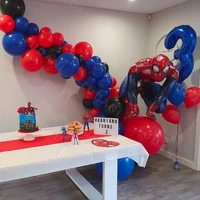 1set marvel spiderman party balloons 32 number inflatable ball baby shower birthday decors boy kids toys air globos anniversair
