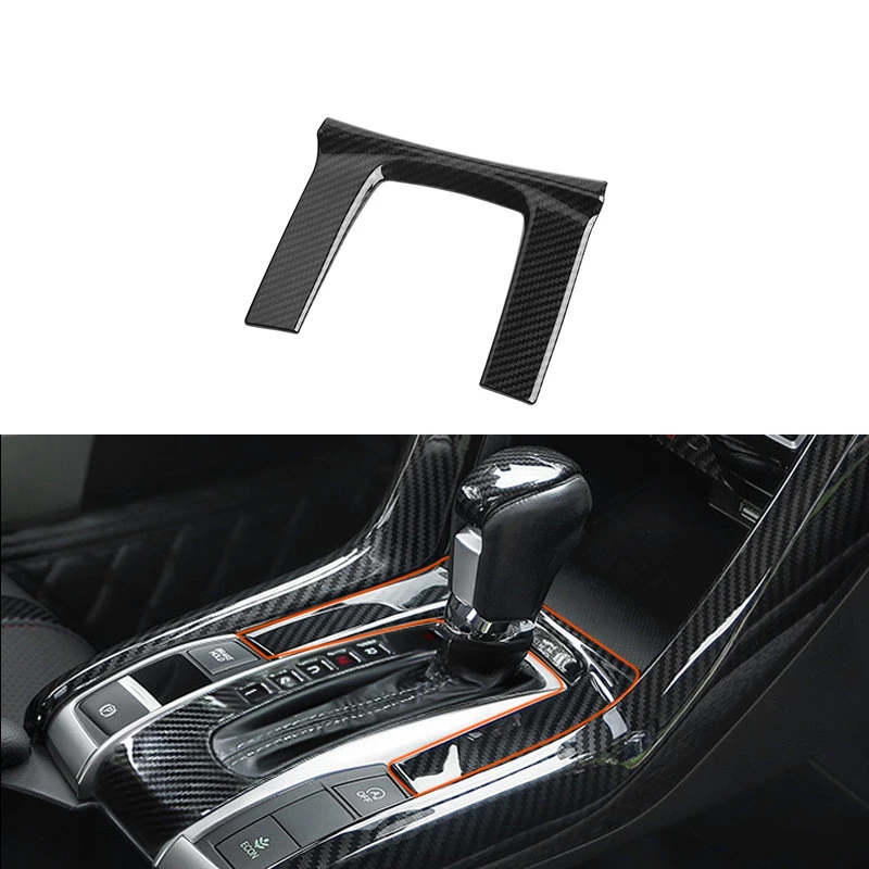 Pcmos Новый углеродное волокно стиль рамка для рычага переключения передач отделка