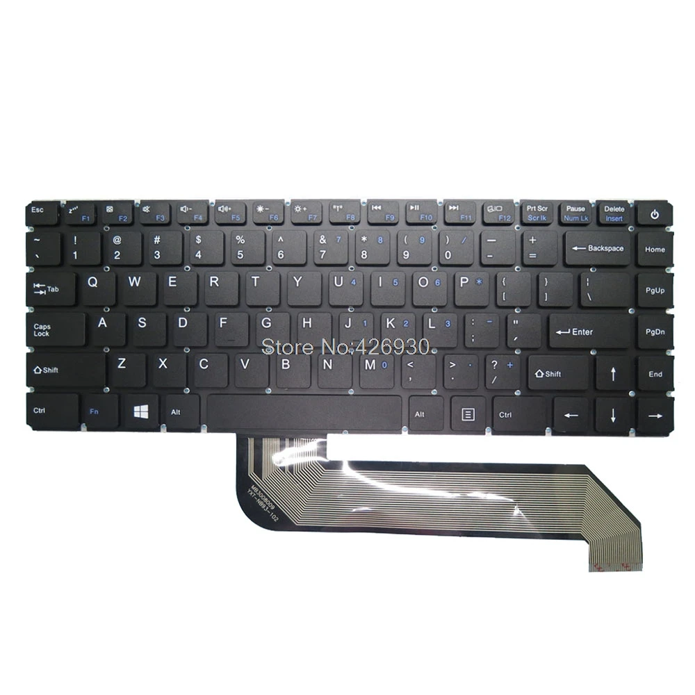 

Клавиатура ноутбука YXT-NB93-102 MB3008009 английский США черный без рамки 98% Новый