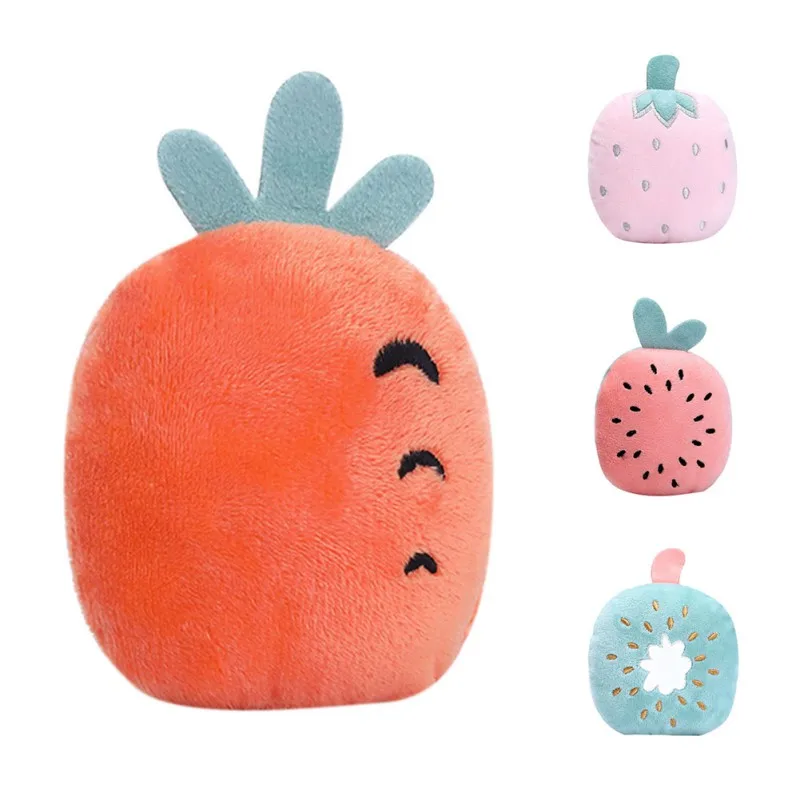 

Bite Resistant Interactive Plush Fruit Sounding Toy For Pet Cats And Dogs