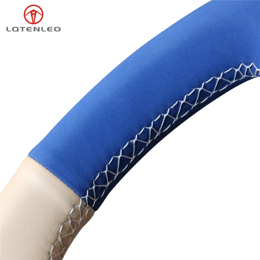 LQTENLEO бежевое кожаное синее красное замшевое Рулевое колесо для Toyota Prius 30(XW30) 2009 2015