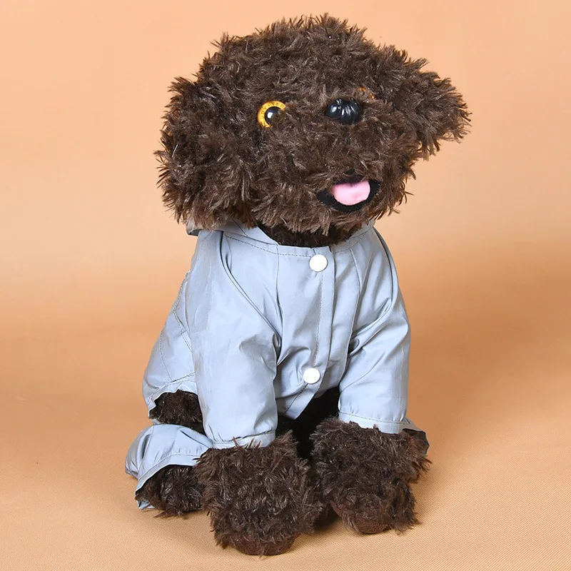 Светоотражающий водонепроницаемый дождевик для собак дождевая куртка дышащая