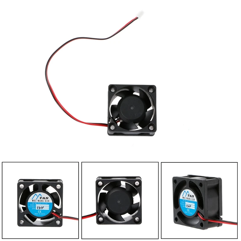 

40mm*40mm*20mm DC 12V 2-Pin 5 Blade Cooler Brushless Mini Cooling Fan