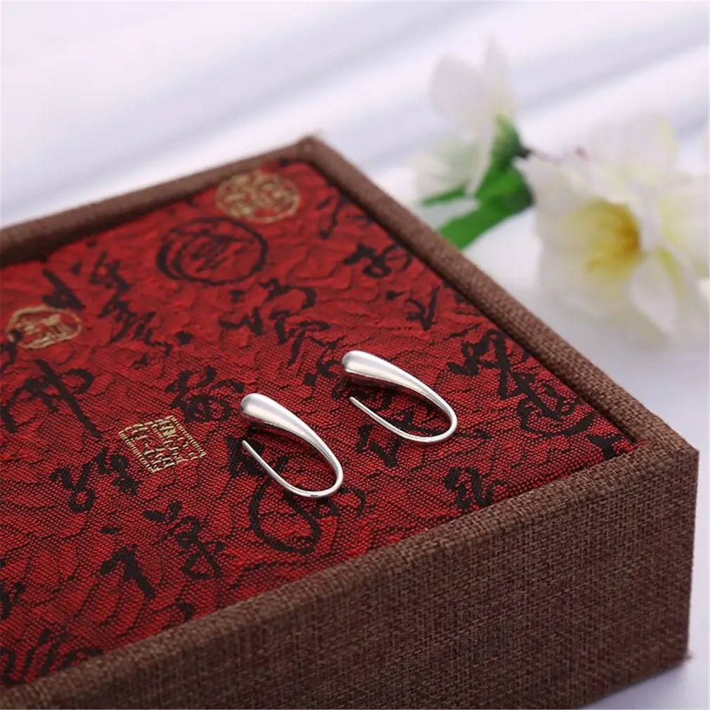 Модные ювелирные изделия слеза крючок 925 пробы серебряные серьги вечерние для