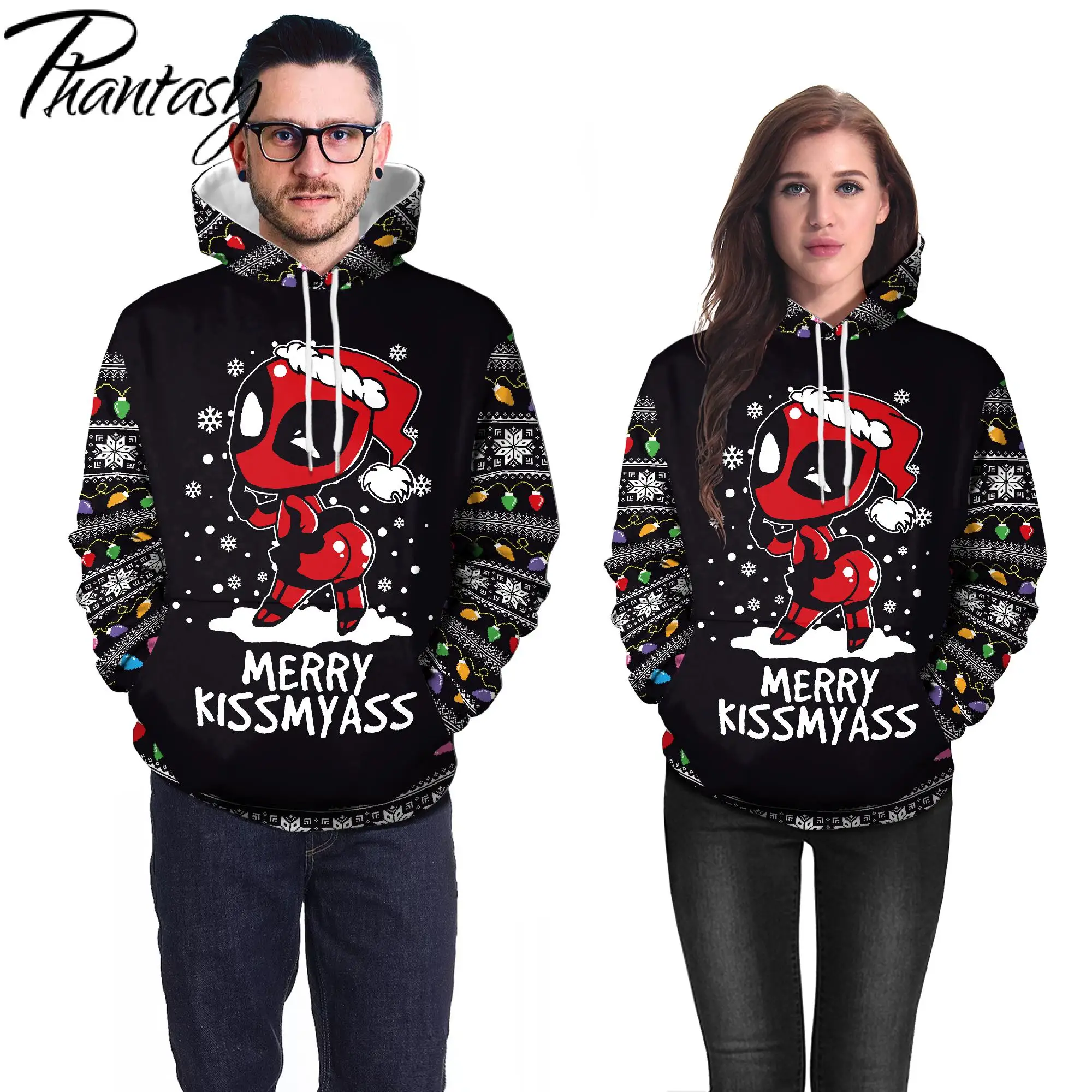 

Милый Красный Толстовка с принтом Phantasy с изображением муравьев, свитшоты для взрослых на Рождество, карнавал вечерние ринку, одежда для пар,...