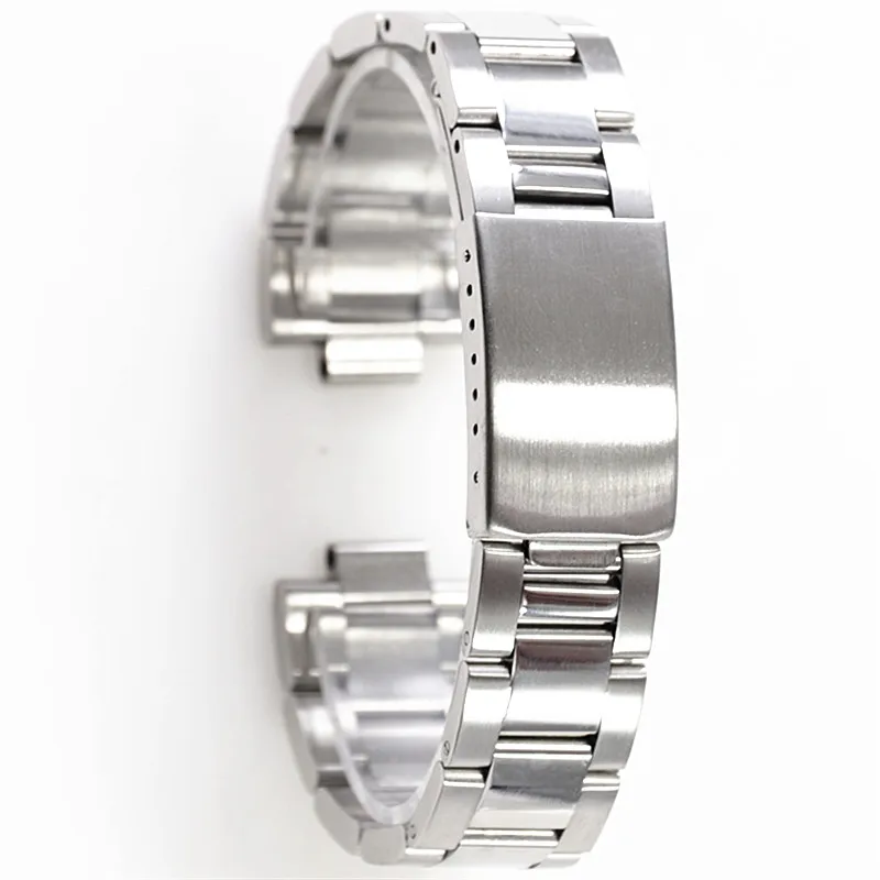 

19mm 20mm Stainless Steel Oyster Band For Seiko Sxns80 Snxs79 Seiko 5 Snxs79k Snxs77k Snxs73 Casio Watch Strap Bracelet Belt