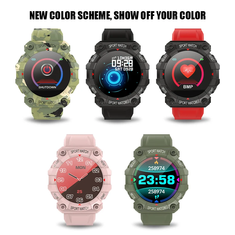 

2021 New Sport Smart Watch man waterproof Multi-sports modes Pedometer intelligent Heart Rate smartwatch Fitness Bracelet women