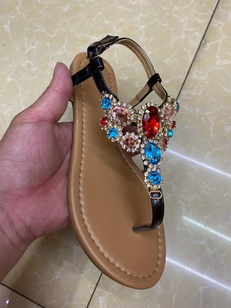 

sandalias mujer 2021 comfortable shoes woman Ruby Fashion Flat Women's Sandals 37-41 zapatos de mujer sandales femmes