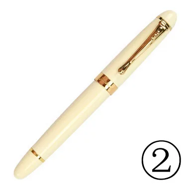 450 white Jinhao G перо металлическое модифицированное Caneta каллиграфия круглый корпус цветок корпус английская перьевая ручка канцелярские принадлежности заменитель dip Ручка 450/599 - Цвет: 450 white