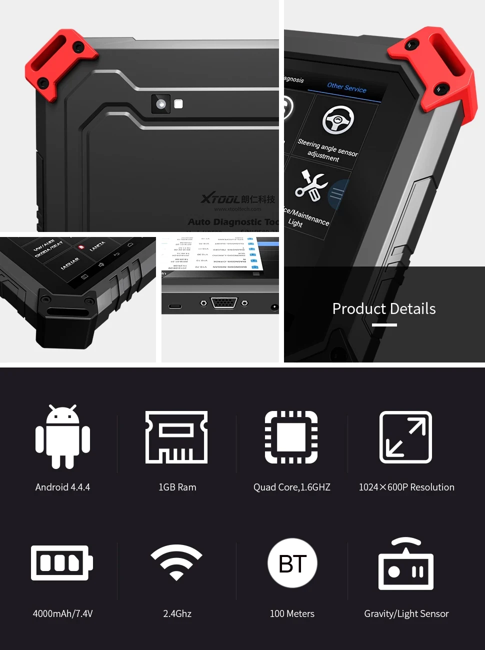 Программатор автомобильных ключей XTOOL X100 PAD2 инструмент для коррекции одометра ABS