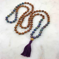 8mm hematite 108 gemstone buddha beads tassels bracelets elegant mental calming restore fancy easter emotional gift practice
