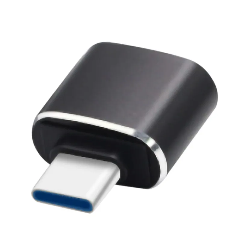 Мини адаптер круглой формы usb type C к USB 3 0 из алюминиевого сплава OTG быстрая