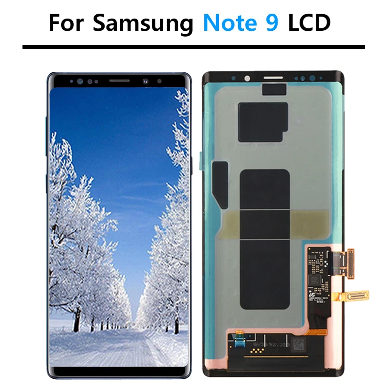 100% Оригинальный 6 4 ''ЖК дисплей с рамкой для SAMSUNG GALAXY Note 9 Note9 N960D N960F сенсорный