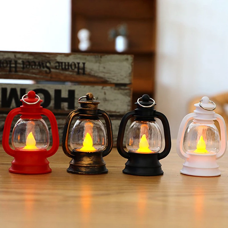 

New Wind Lamp Decoration Small Horse Lamp Retro Holiday Festival Xmas Decoration Oil Lamp Pendant New Year