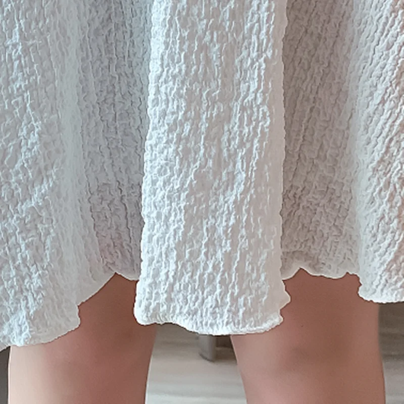 

French Vintage Dresses Women Square Collar Puff Sleeves Summer Retro Dress 2021 Draw String Slim Elastic Waist Women Clothing