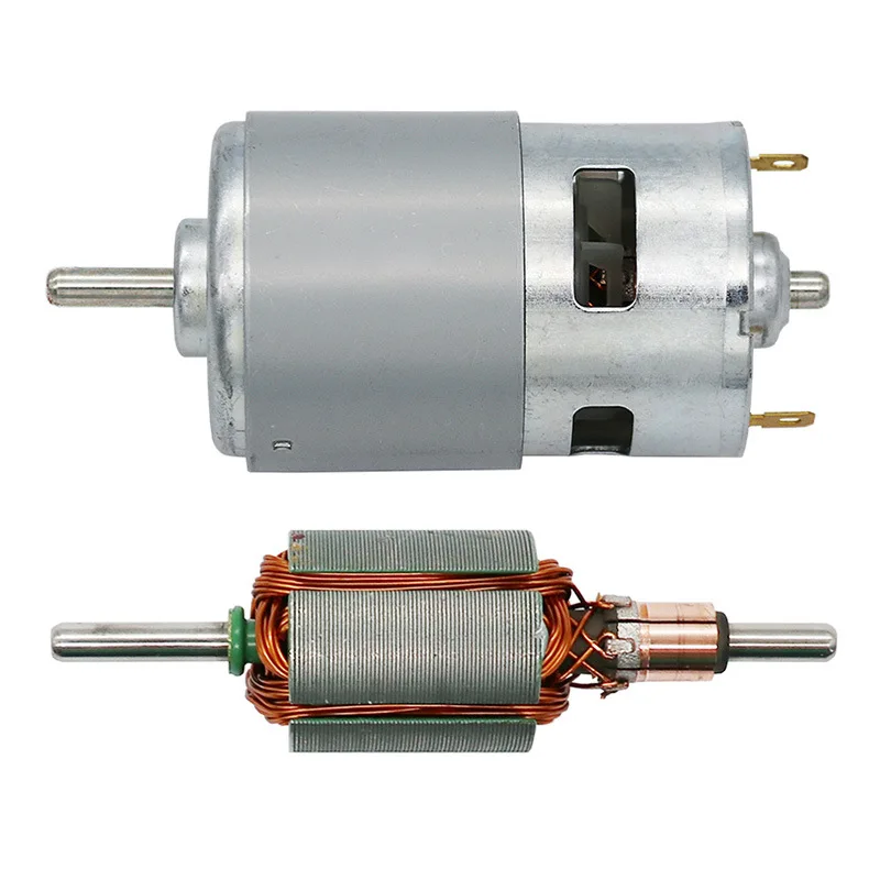 DC12V мотор 775/795/895 двойной шариковый подшипник 6000-12000RPM Высокий крутящий момент