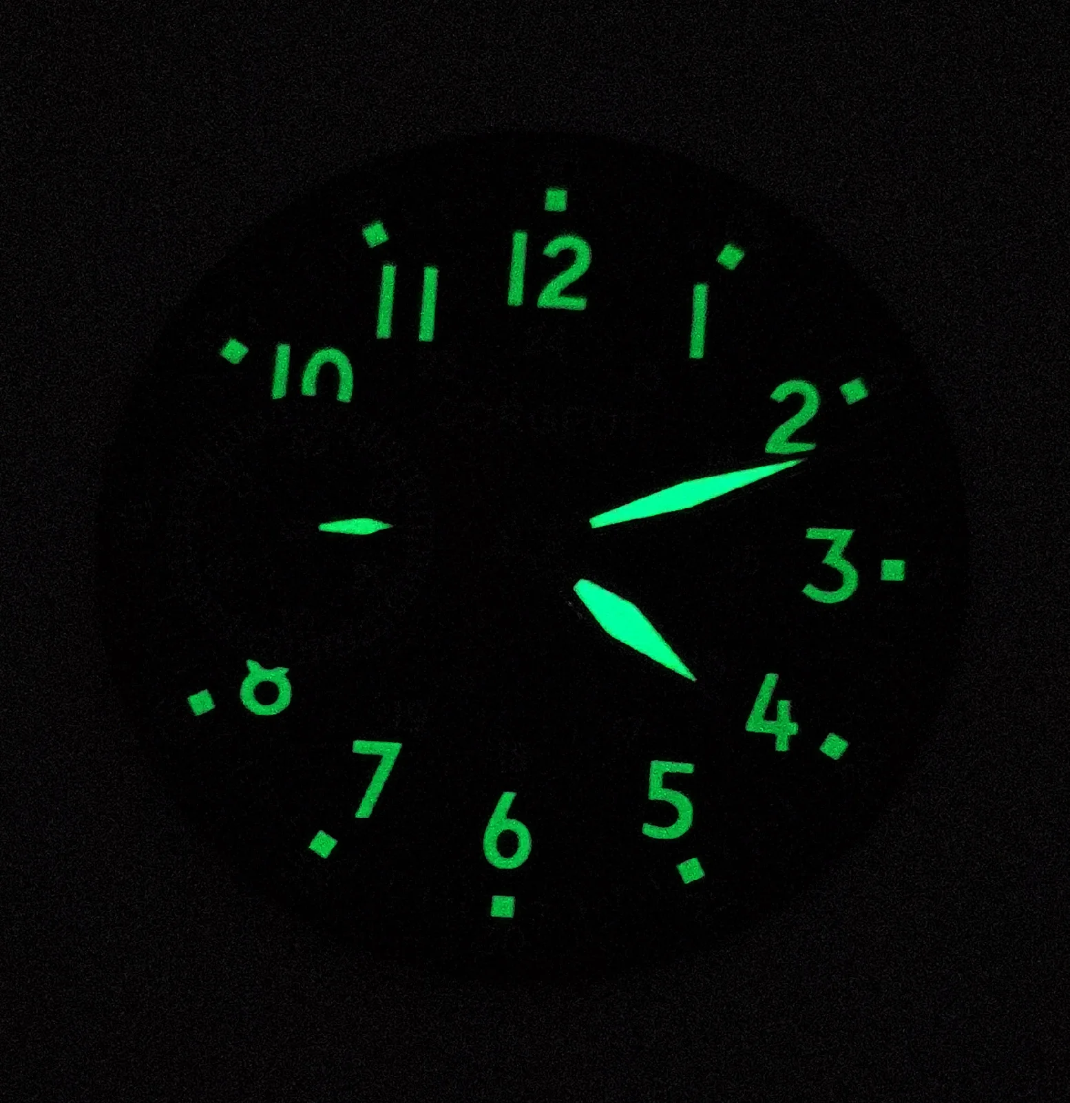 

Man's Watch Part 38.5MM Green night light Dial And Hour Hands Fit ST36 ETA6497 Manual Winding Movement