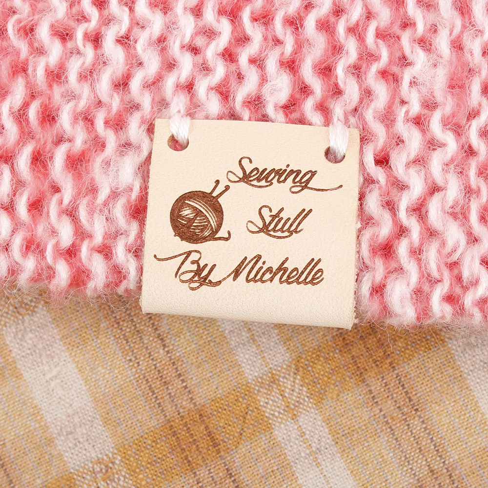 

Leather Tags, personalized tags, knit labels, Custom Name, Knitting Tags For Hats , Custom Design,Name Tags, Brand Tag (PB2351)
