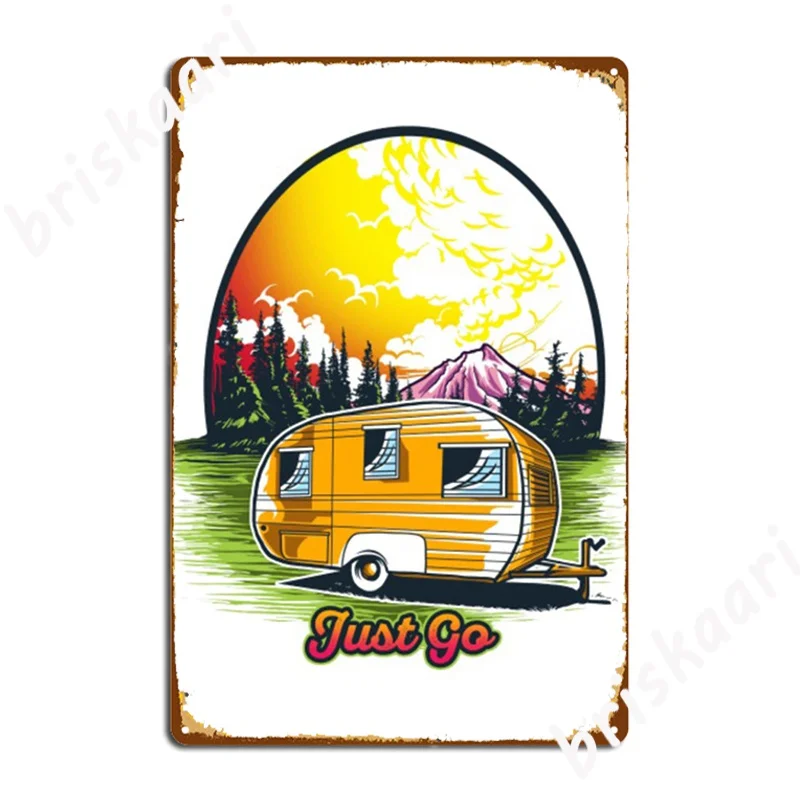 Винтаж Ретро Rv время путешествовать металлические знаки плакат по