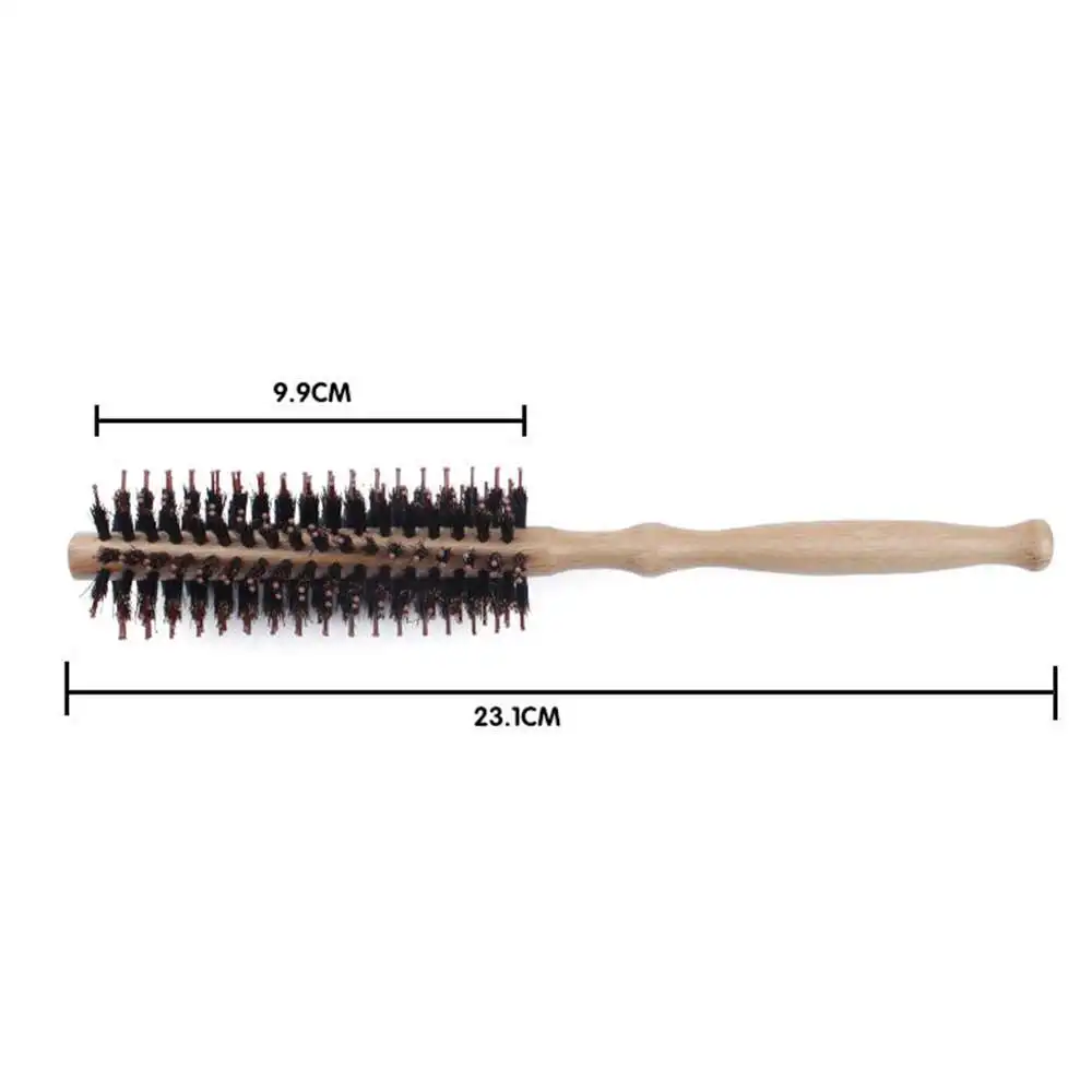 

1 Piece Hair Brush Wooden Round Comb Barber Salon Styling Hairdressing 23.1cm