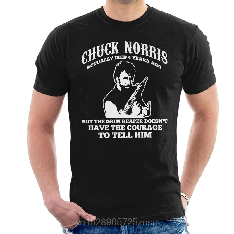 Мужская футболка с принтом Чак Норрис Грим жнец Цитата masculina wo men camiseta|Мужские