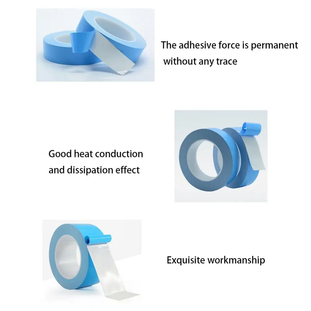 Многоцелевой 25 м/рулон 3 мм ширина передачи клейкие ленты двухсторонняя