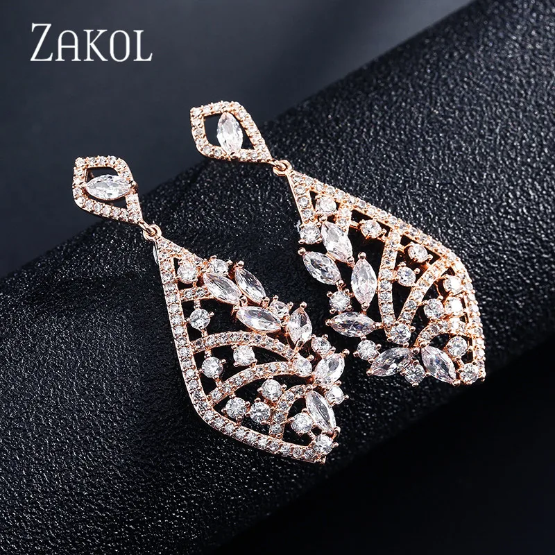 Женские серьги подвески с фианитом FSEP2086|Серьги-подвески| |