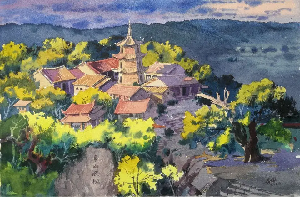 

Famous Painter Chen ChunenchunHand-Painted Watercolor Original Works Of Family Living Room Hanging Paintings