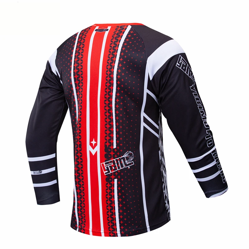 YBM 100% полиэстер Джерси для мотокросса мужчин крутая горная рубашка Велоспорт