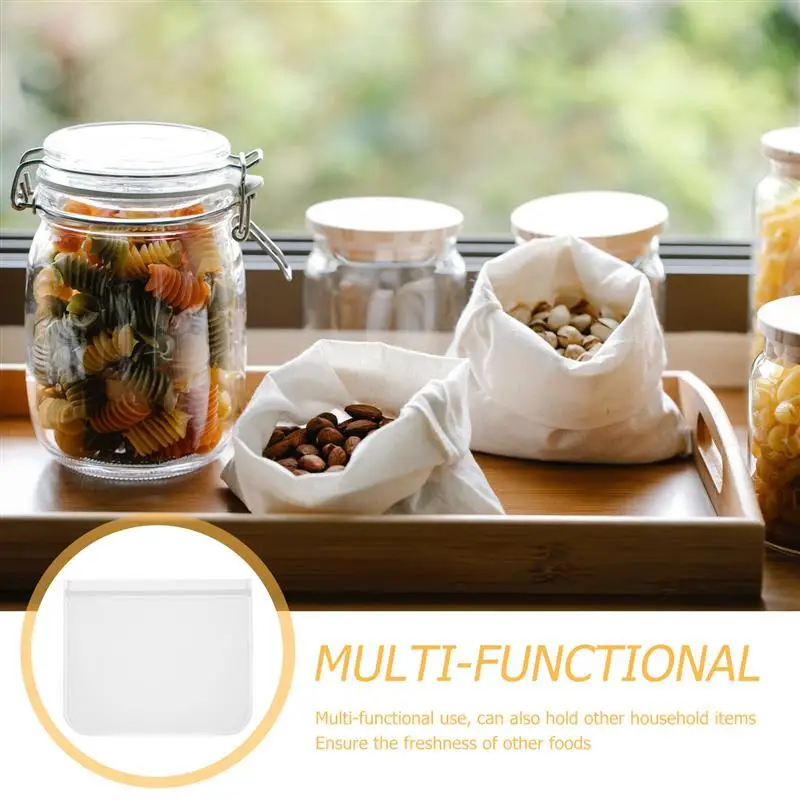 

10pcs PEVA Food Fresh-keeping Bags Reusable Freezer Storage Bags (Transparent)