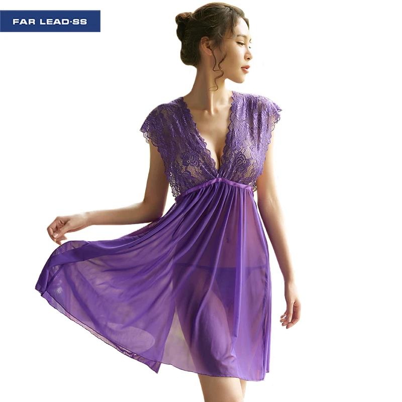 пижама женская домашняя одежда ночнушка ночная сорочка Сексуальное кружевное