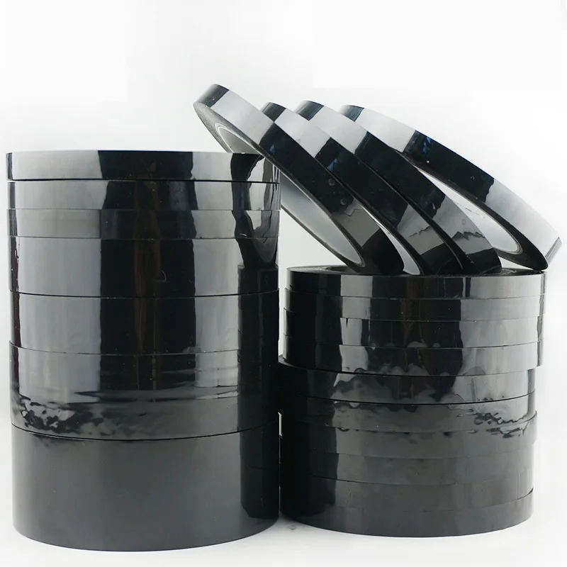 

Black Film Shading Masking Tape PET High Temperature Shading No Trace Waterproof LED Llight Block 66M