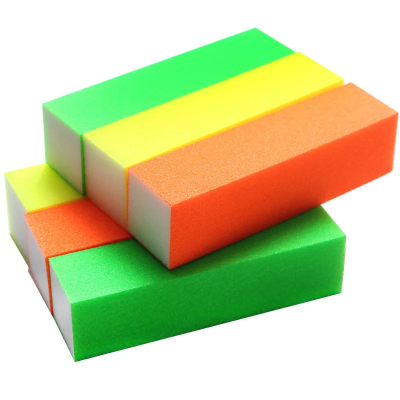 Белый полировщик для ногтей шлифовальный полировальный блок маникюра