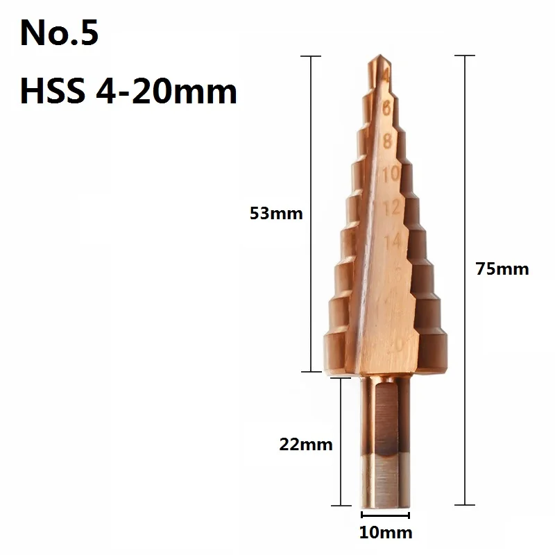 Straight 4-20 XCAN 3 шт 4-12/20/32mm высокопрочная сталь, спиральное Рифленое Шаг сверло набор TICN покрытием шаг Отверстие Резак конус сверло указан - Цвет: Straight 4-20