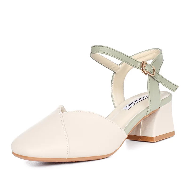 Женские сандалии на среднем высоком каблуке 4 5 см|Боссоножки и сандалии| |